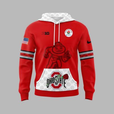 Ohio State Buckeyes x Rose Bowl Game Red Hoodie Pants Cap