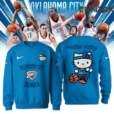 Oklahoma City Thunder x Hello Kitty Special Edition Blue Sweatshirt