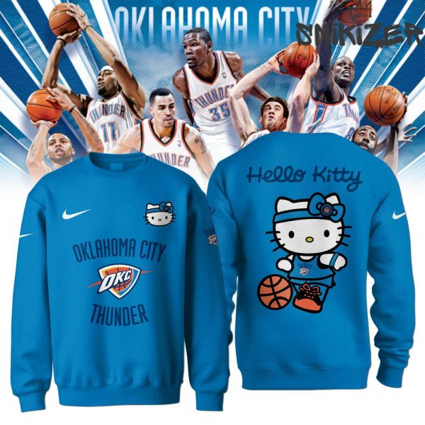 Oklahoma City Thunder x Hello Kitty Special Edition Blue Sweatshirt