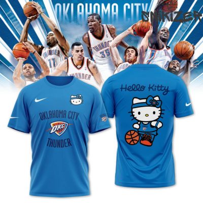 Oklahoma City Thunder x Hello Kitty Special Edition Blue Tee