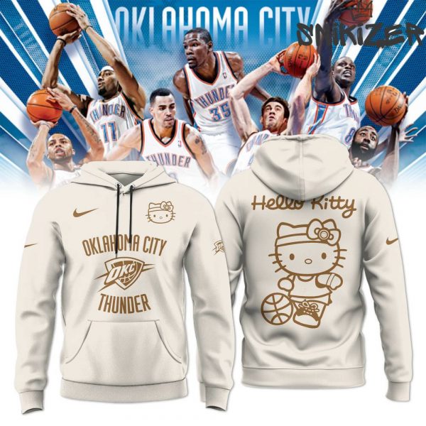 Oklahoma City Thunder x Hello Kitty Special Edition Grey Hoodie