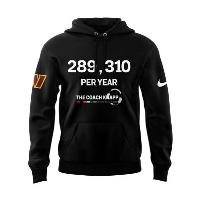 Washington Commanders Coach Knapps Memorial Fund Black Hoodie