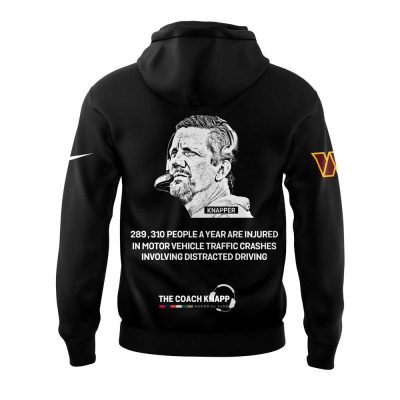 Washington Commanders Coach Knapps Memorial Fund Black Hoodie