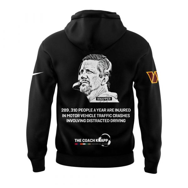 Washington Commanders Coach Knapp’s Memorial Fund Black Hoodie