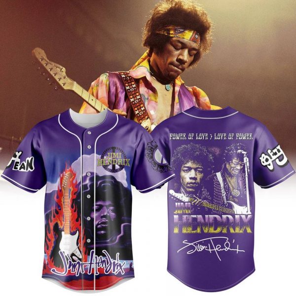 Jimi Hendrix Purple Limited Edition Baseball Jersey