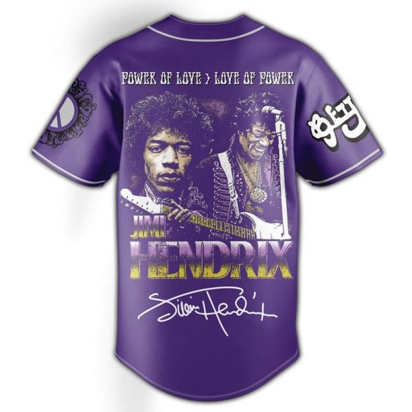 Jimi Hendrix Purple Limited Edition Baseball Jersey