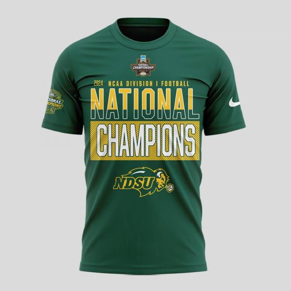 NDSU Football 2024 NCAA FCS Football National Champions Green Shirt