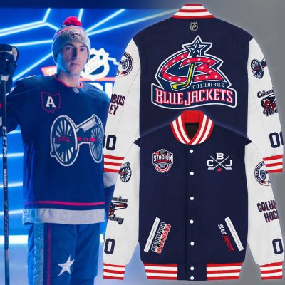 NHL Columbus Blue Jackets 2025 Stadium Series Baseball Jacket