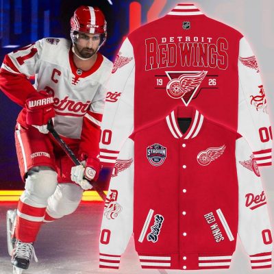 NHL Detroit Red Wings 2025 Stadium Series Baseball Jacket