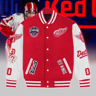 NHL Detroit Red Wings 2025 Stadium Series Baseball Jacket