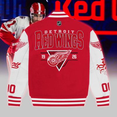 NHL Detroit Red Wings 2025 Stadium Series Baseball Jacket