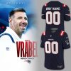 New England Patriots Coach “Mike Vrabel” Custom White Football Jersey