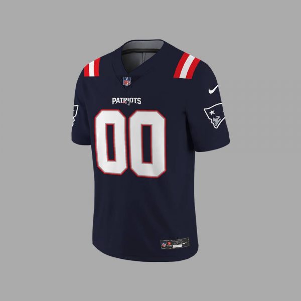 New England Patriots Coach “Mike Vrabel” Custom Navy Football Jersey
