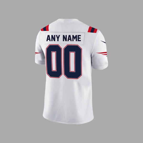 New England Patriots Coach “Mike Vrabel” Custom White Football Jersey