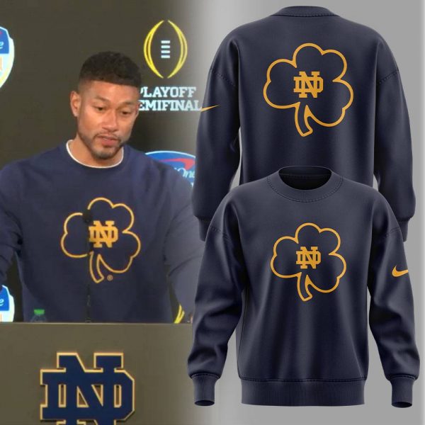 Notre Dame Fighting Irish Coach Marcus Freeman CLOVER Sweatshirt