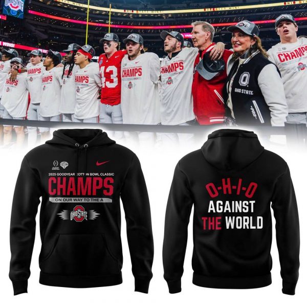 Ohio State Buckeyes 2025 Cotton Bowl Champs “Against The World” Black Hoodie