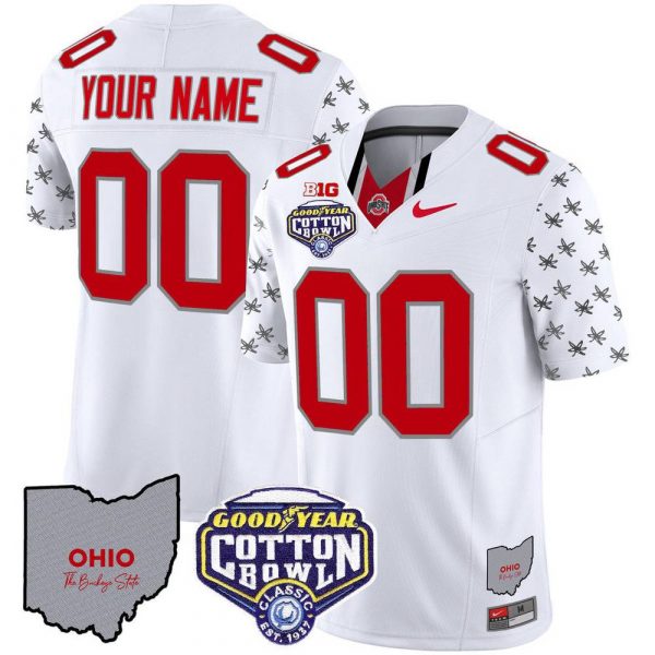 Ohio State Buckeyes Cotton Bowl Personalized Football Jersey