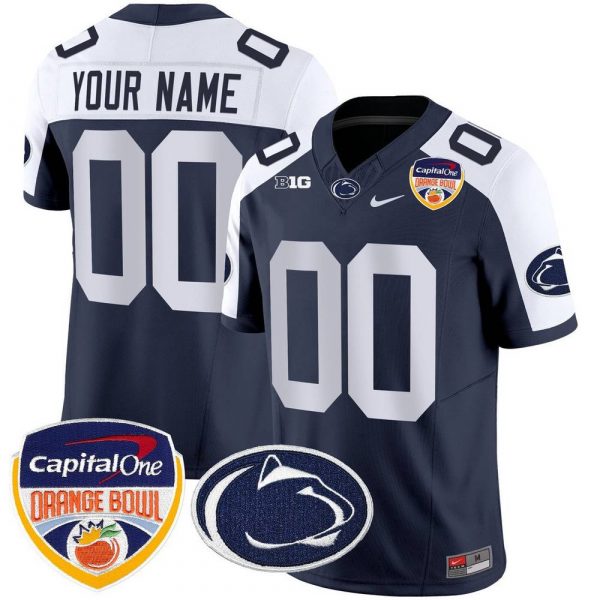 Penn State Nittany Lions Orange Bowl Personalized Football Jersey