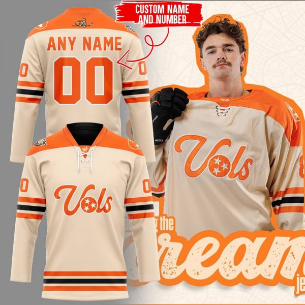 Tennessee Hockey Special Cream Hockey Jersey