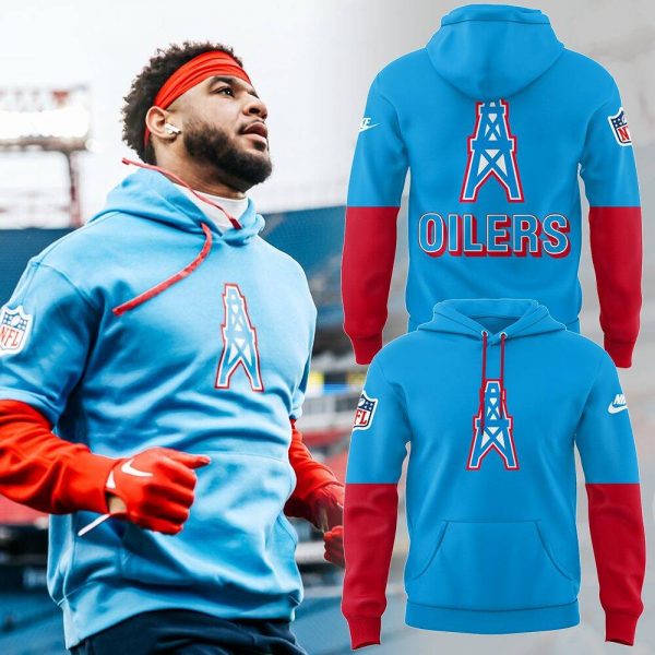 Tennessee Titans The Oilers Throwback Limited Edition Hoodie