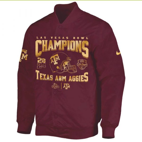 Texas A&M Aggies Las Vegas Bowl Champions Bomber Jacket