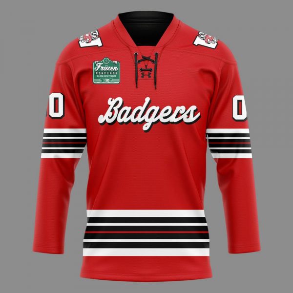 Wisconsin Badgers 2025 Frozen Confines Hockey Jersey