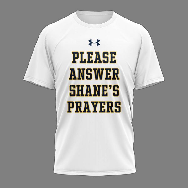 Notre Dame Fighting Irish x Answer Shane’s Prayers Limited Edition White Shirt