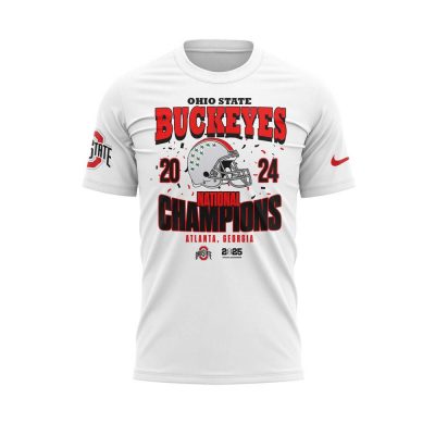 Ohio State Buckeyes 2024 College Football Playoff National Champions White Shirt