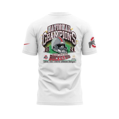 Ohio State Buckeyes 2024 College Football Playoff National Champions White Shirt 3