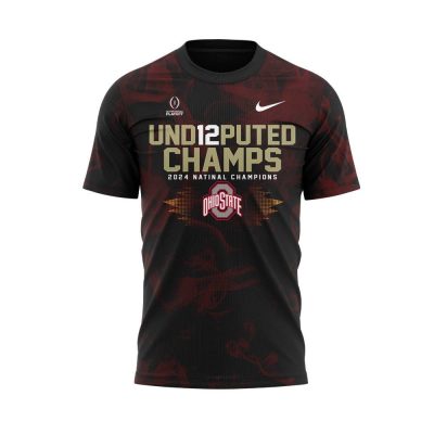 Ohio State Buckeyes Undisputed Champs Smoke Red Shirt