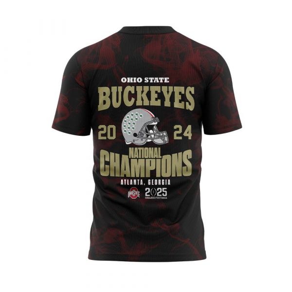 Ohio State Buckeyes Undisputed Champs Smoke Red Shirt