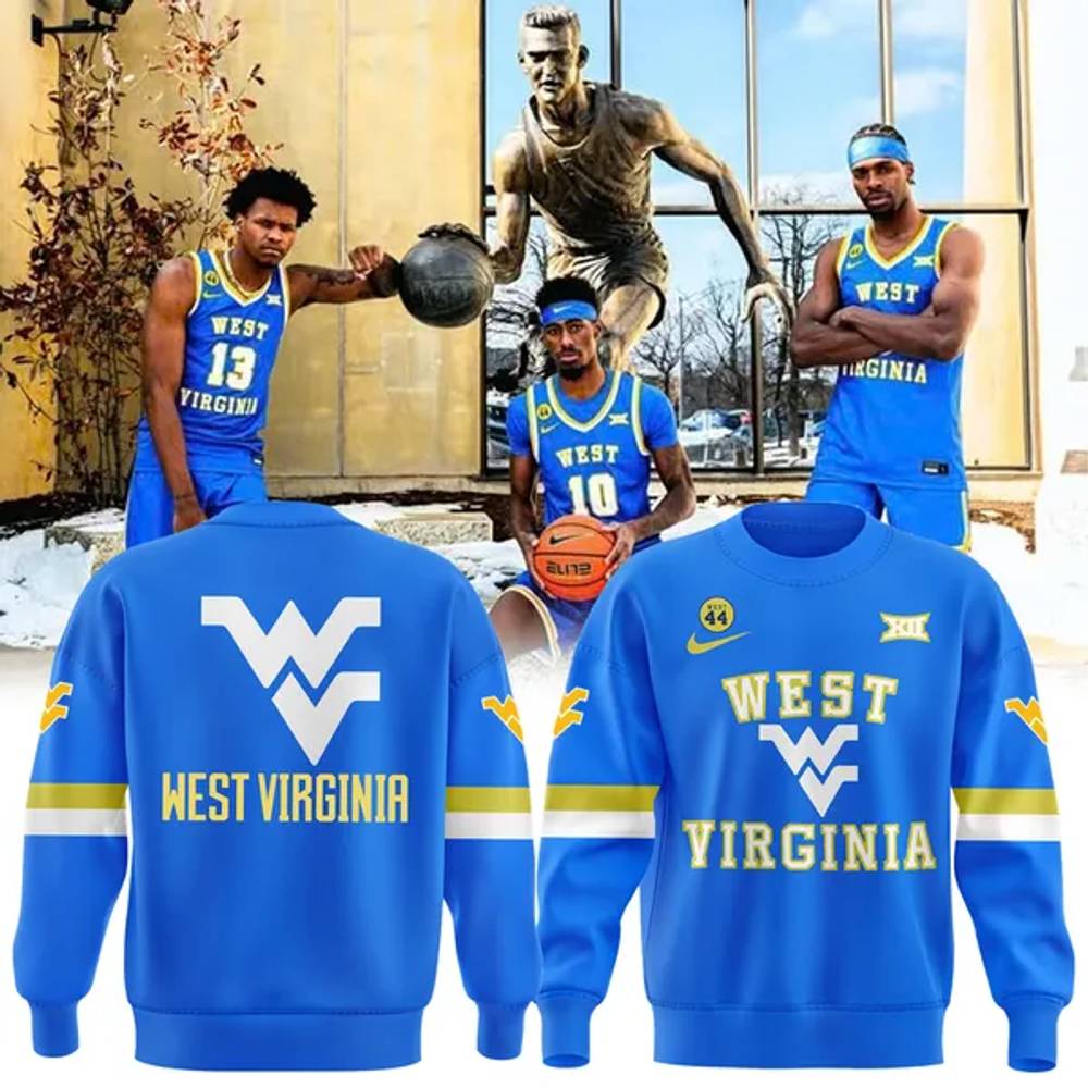 West Virginia Mountaineers Jerry West 44 Sweatshirt West Virginia Mountaineers Jerry West 44 Sweatshirt